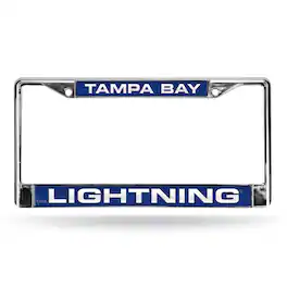 Rico Industries - Tampa Bay Lightning Chrome Metal License Plate Frame Holder - Multi