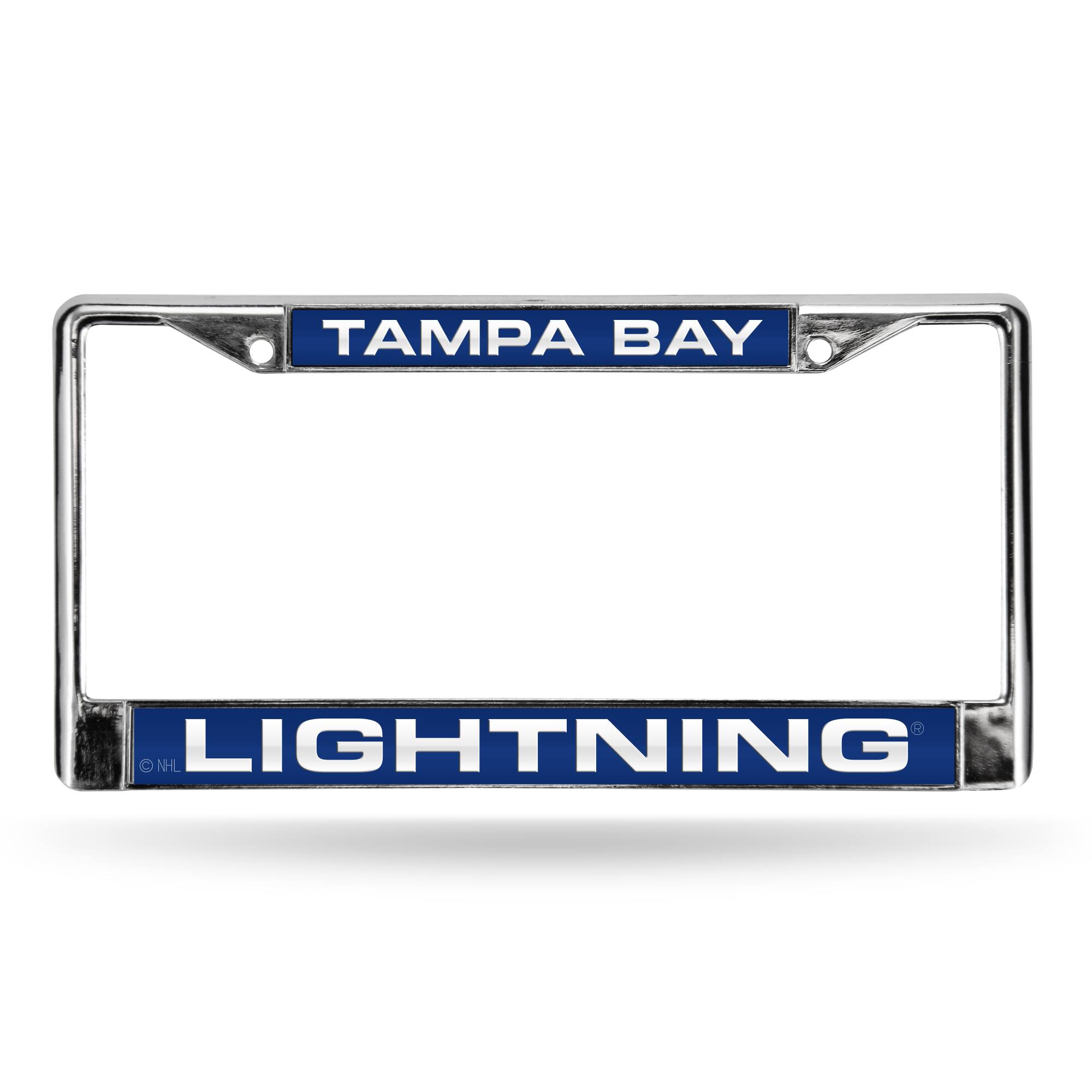 Tampa Bay Lightning Chrome Metal License Plate Frame Holder