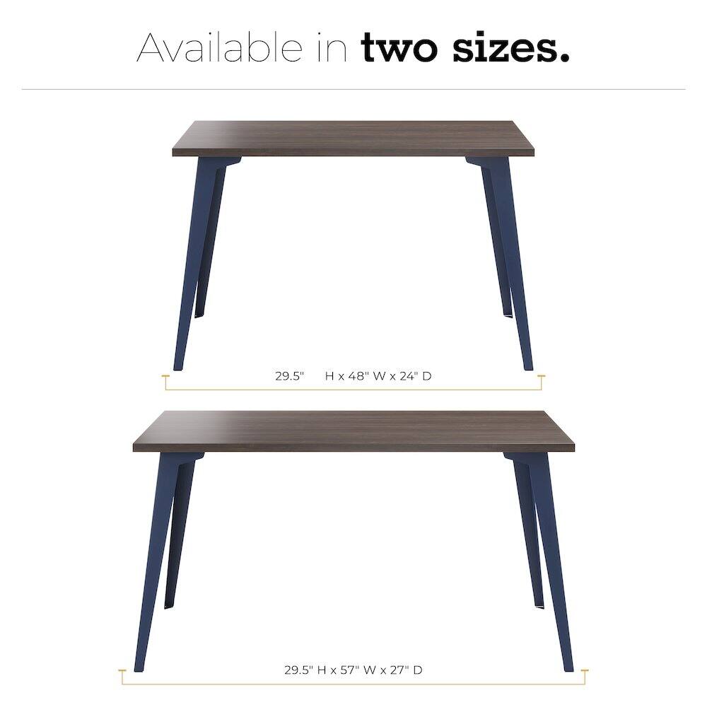 Available in two sizes.  
29.5" H x 48" W x 24" D  
29.5" H x 57" W x 27" D