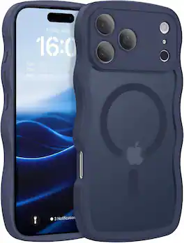 FINEAK - Full Camera Protection Magnetic for iPhone 17 Pro Max Case - Deep Blue