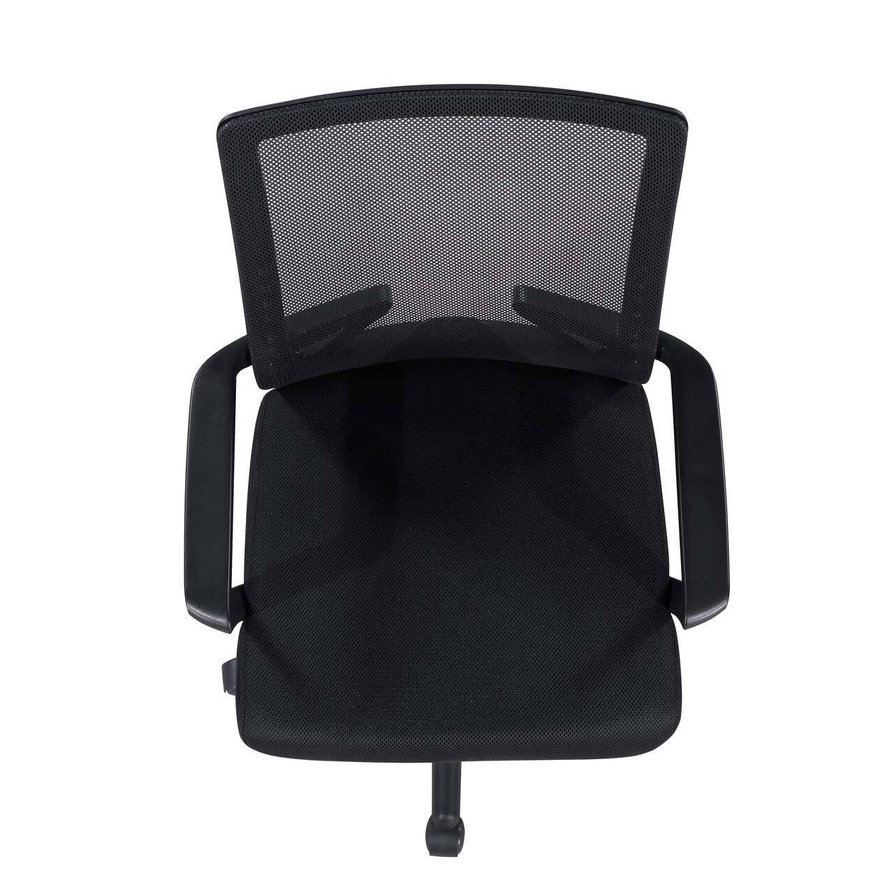 Back. Spaco - Spaco Mesh Executive Office Chair, Breathable Mid-Back Mesh Desk Chair, for Executive Office - Black.