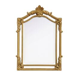 Elegant Kitchen and Bath - Madeline 25.5X36 Traditional Mirror In - Gold Leaf