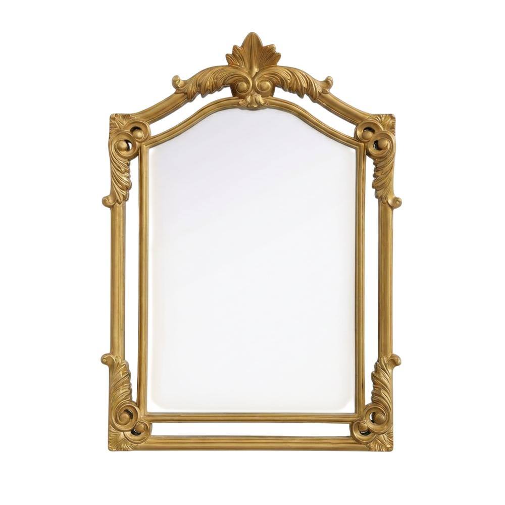 Front. Elegant Kitchen and Bath - Madeline 25.5X36 Traditional Mirror In Gold Leaf - Gold Leaf.