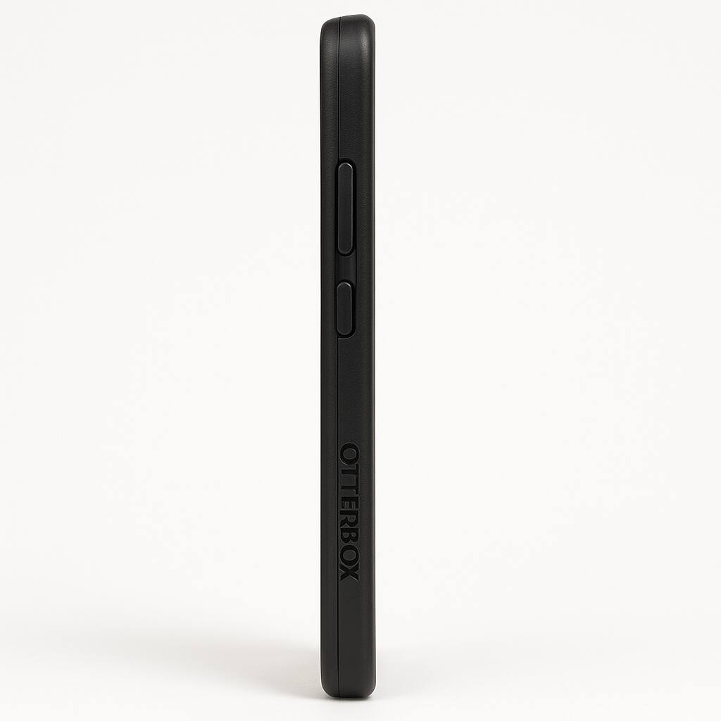 Left. OtterBox - Symmetry Case for Samsung Galaxy S24 Plus - Black.