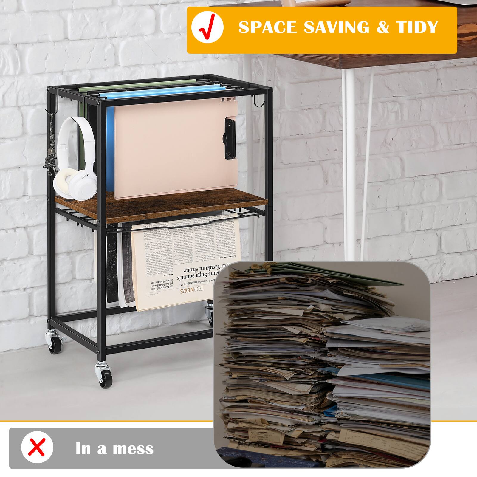 SPACE SAVING & TIDY

In a mess