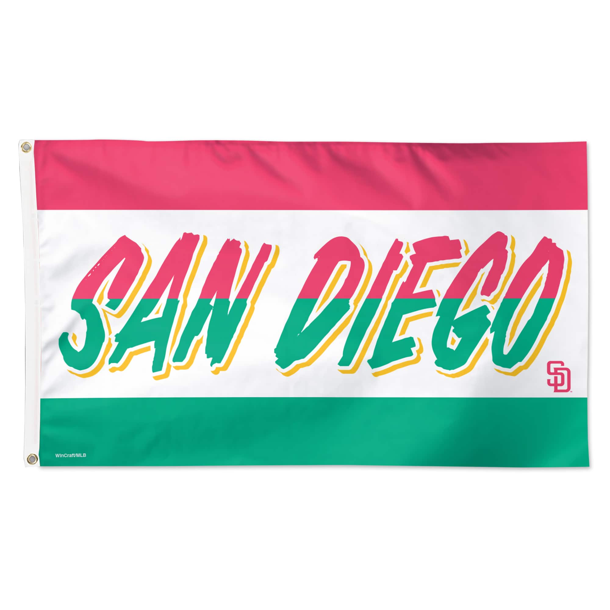Photos - Other Decoration SAN WinCraft - Diego Padres 3' x 5' Single-Sided City Connect Deluxe Flag - Multicolor