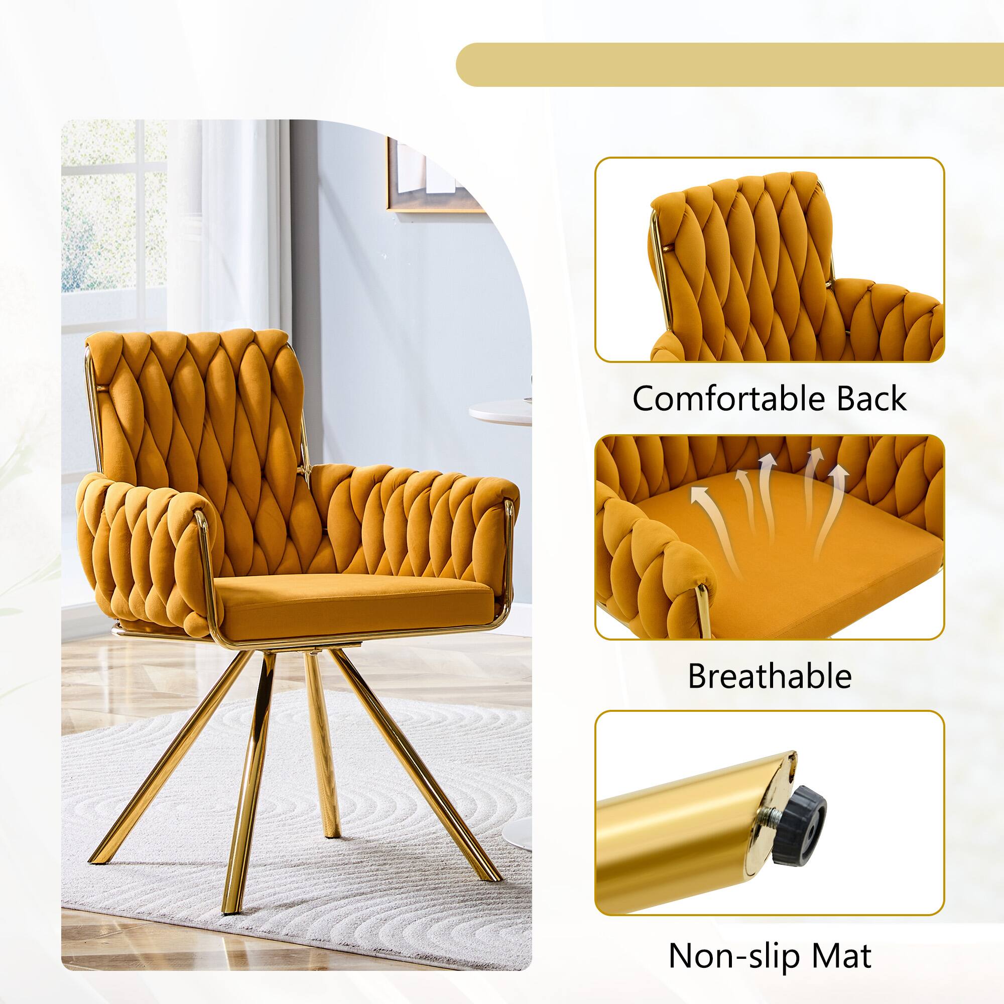Comfortable Back  
Breathable  
Non-slip Mat