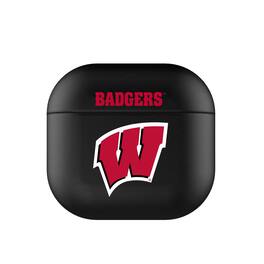 Keyscaper - Wisconsin Badgers Wisconsin Badgers Insignia AirPods 4th Generation Case Cover - No Size - Black