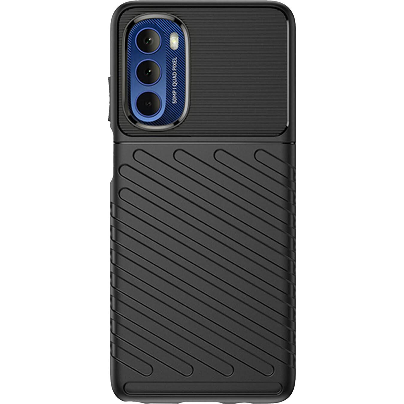 Front. SaharaCase - Anti-Slip Series Case for Motorola Moto G Stylus 5G (2022) - Black.