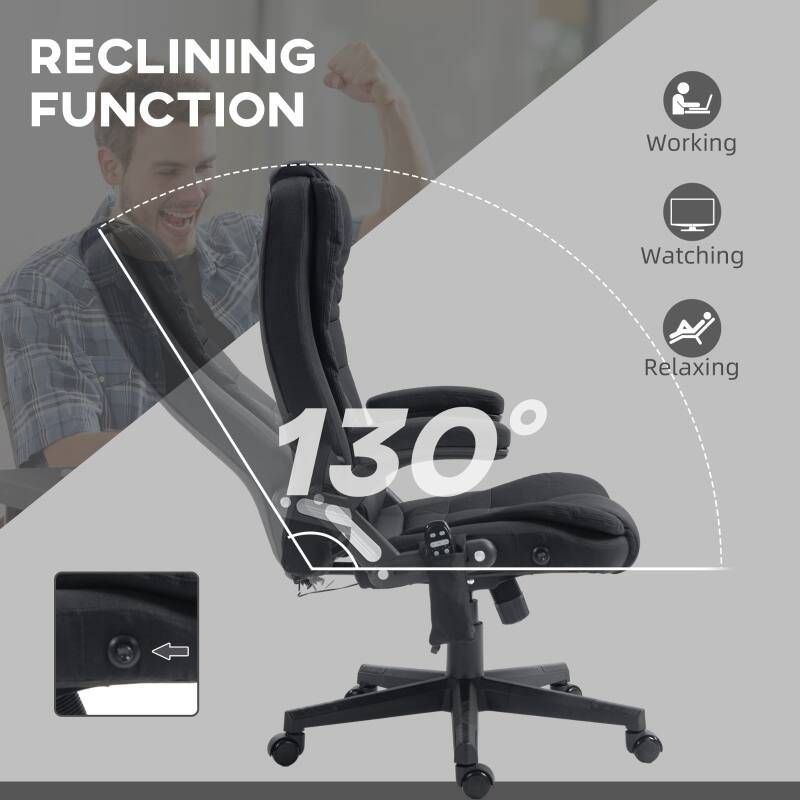 RECLINING FUNCTION

Working  
Watching  
Relaxing  

130°