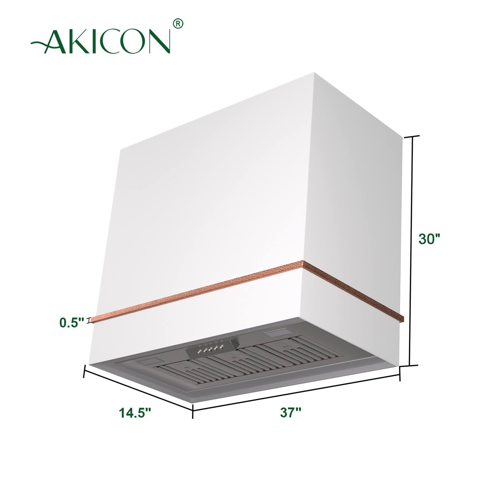 AKICON  
30"  
0.5"  
14.5"  
37"