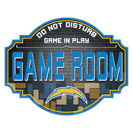 Fan Creations - Los Angeles Chargers 12'' Game Room Tavern Sign - Multicolor