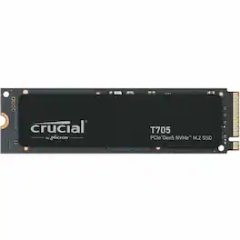 Crucial - T705 1 TB Solid State Drive - M.2 2280 Internal - PCI Express NVMe (PCI Express NVMe 5.0 x4) - Desktop PC Device