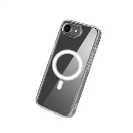 Qixxronics - for iPhone 17e Magnetic Case Shockproof Phone Cover Compatible with Wireless Charging for iPhone 17e - Clear