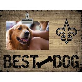 Fan Creations - New Orleans Saints 10.5" x 8" Best Dog Clip Photo Frame - Multicolor