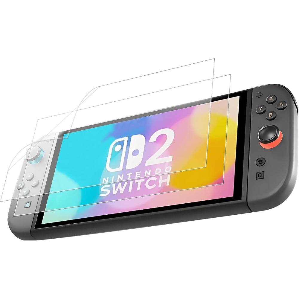 PARKER SLATER - 2 Pack Anti-Reflective Screen Protector for Nintendo Switch 2, 7.9 Inch, Ultra Clear, Blue Light Blocking