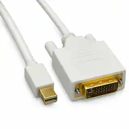 Sanoxy - 6ft Mini DisplayPort to DVI Cable 32AWG - White