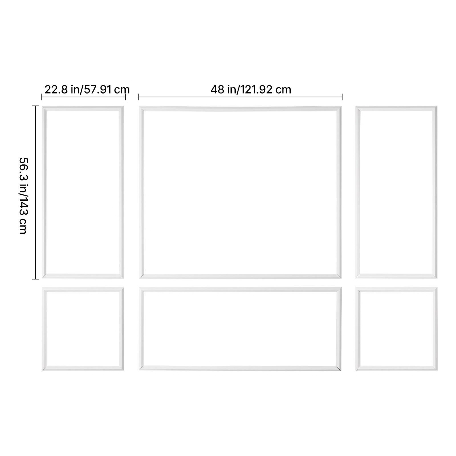 22.8 in/57.91 cm  
48 in/121.92 cm  
56.3 in/143 cm
