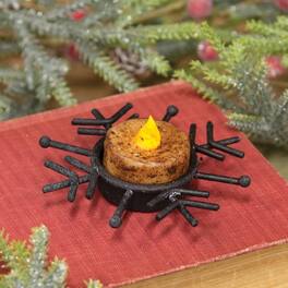 BreeBe - Snowflake Tealight Holder - Black