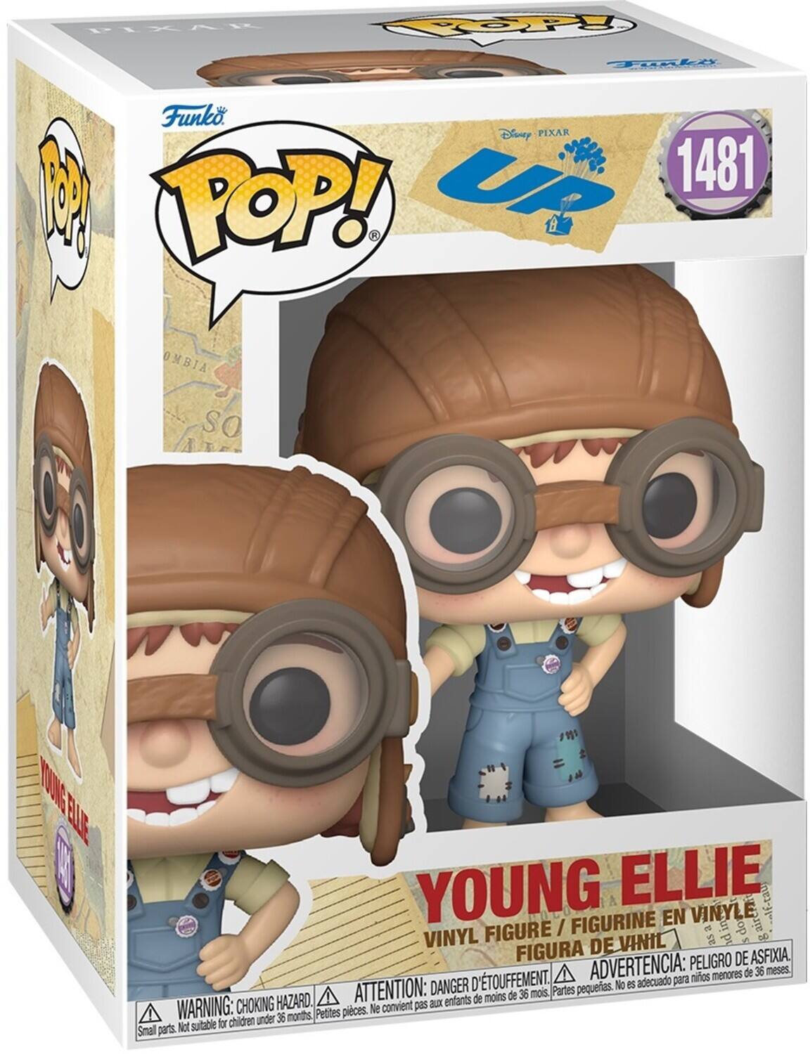 Disney PIXAR UP 1481 M POP! Funko POP! OMBIA sO YOOE BLLE YOUNG ELLIE lf-tau FIGURINE EN VINYLE in aire2ht FIGURE / asa do VINYL VINIL nd V D FIGURA DE ASFIXIA ADVERTENCIA: PELIGRO DE menores de 36 meses. D'TOUFFEMENT. adecuado para nios DANGER pequeas. No es HAZARD. ATTENTION: aux enfants de moins de 36 mois Partes WARNING: CHOKING Petites pieces. Ne convient pas for children under 36 months, Small parts. Not suitable