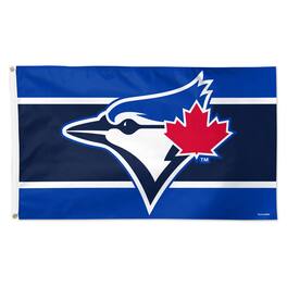 WinCraft - Toronto Blue Jays 3' x 5' Horizontal Stripe Deluxe Single-Sided Flag - Multicolor