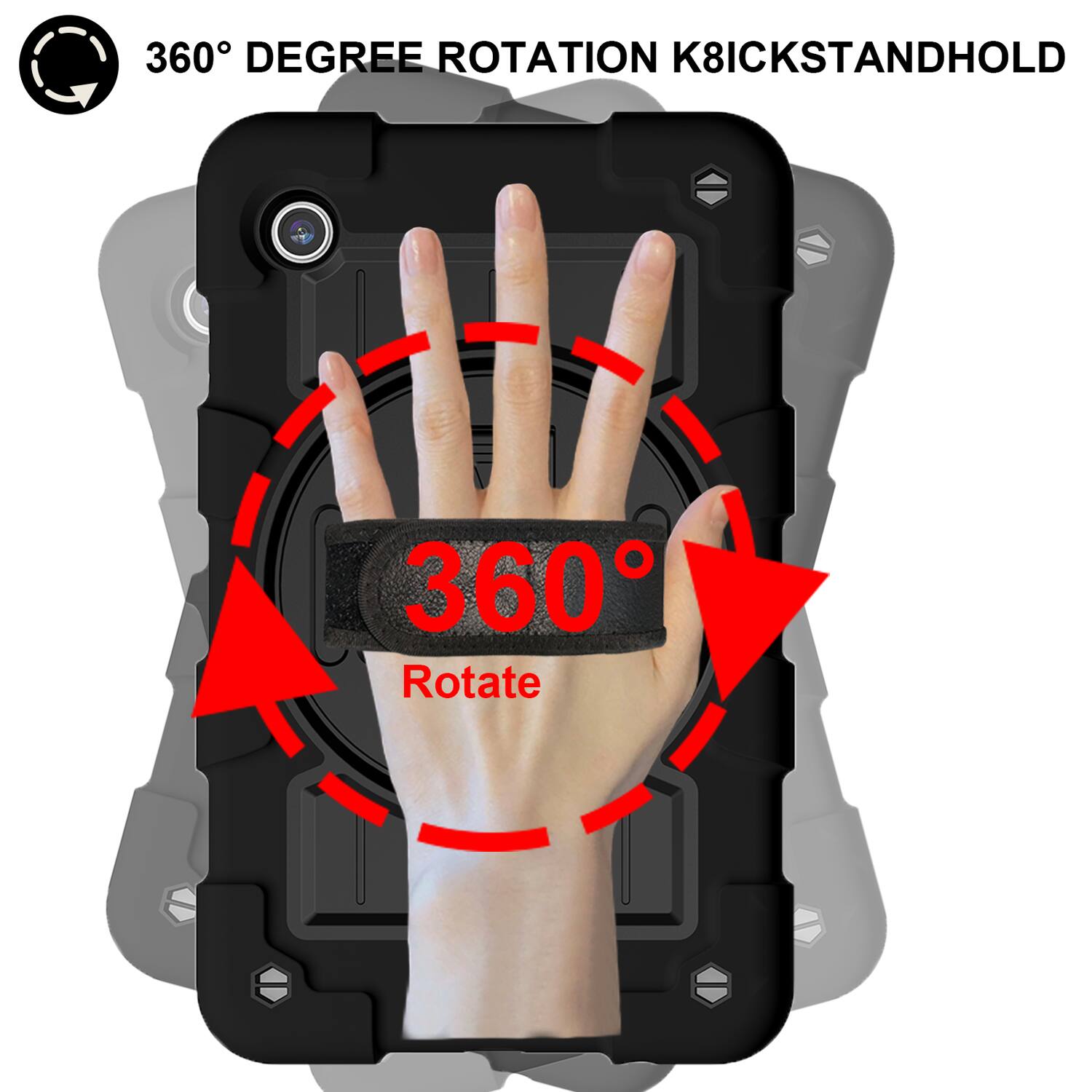 360° DEGREE ROTATION K8ICKSTANDHOLD

360°

Rotate