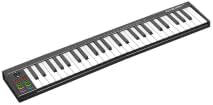 Alt View 5. Homhougo - 49-Key USB MIDI Controller Keyboard, Compact Black Design for Music Production.