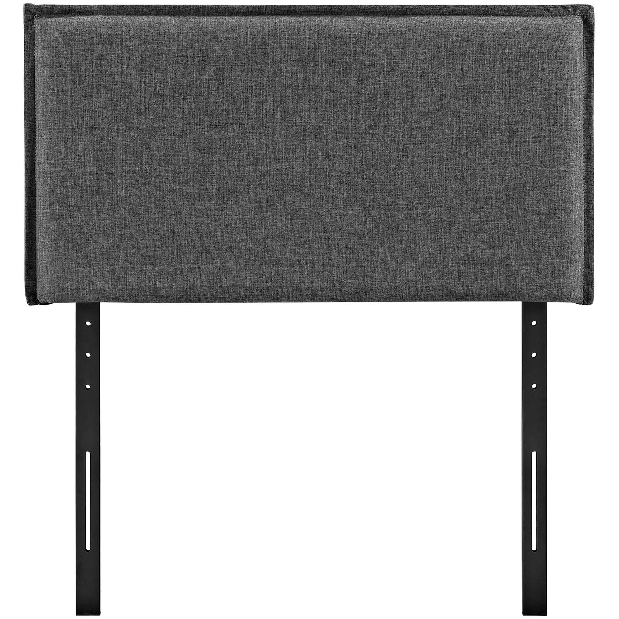 Left. Modway - Camille Upholstered Fabric Twin Headboard by Modway - Gray.