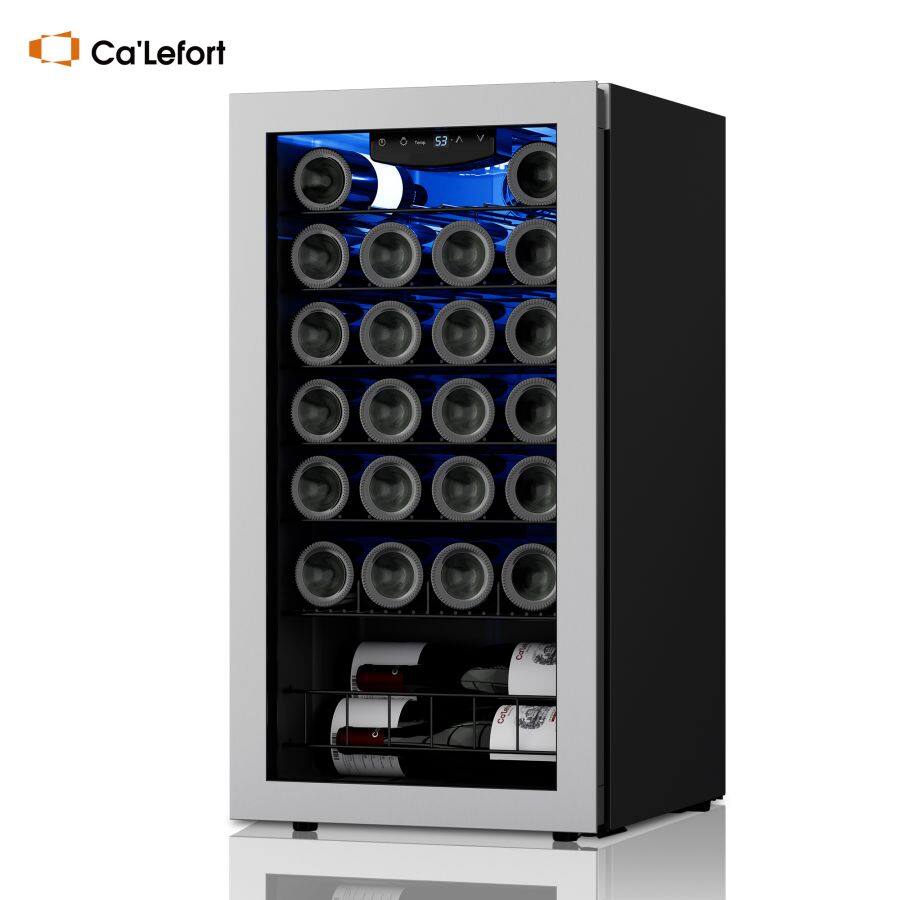 Ca'Lefort - Wine Refrigerator Cooler，27 Bottle Mini Wine Fridge with Glass Door for Home - CLF-WSJC88 price history on PriceWatchPro