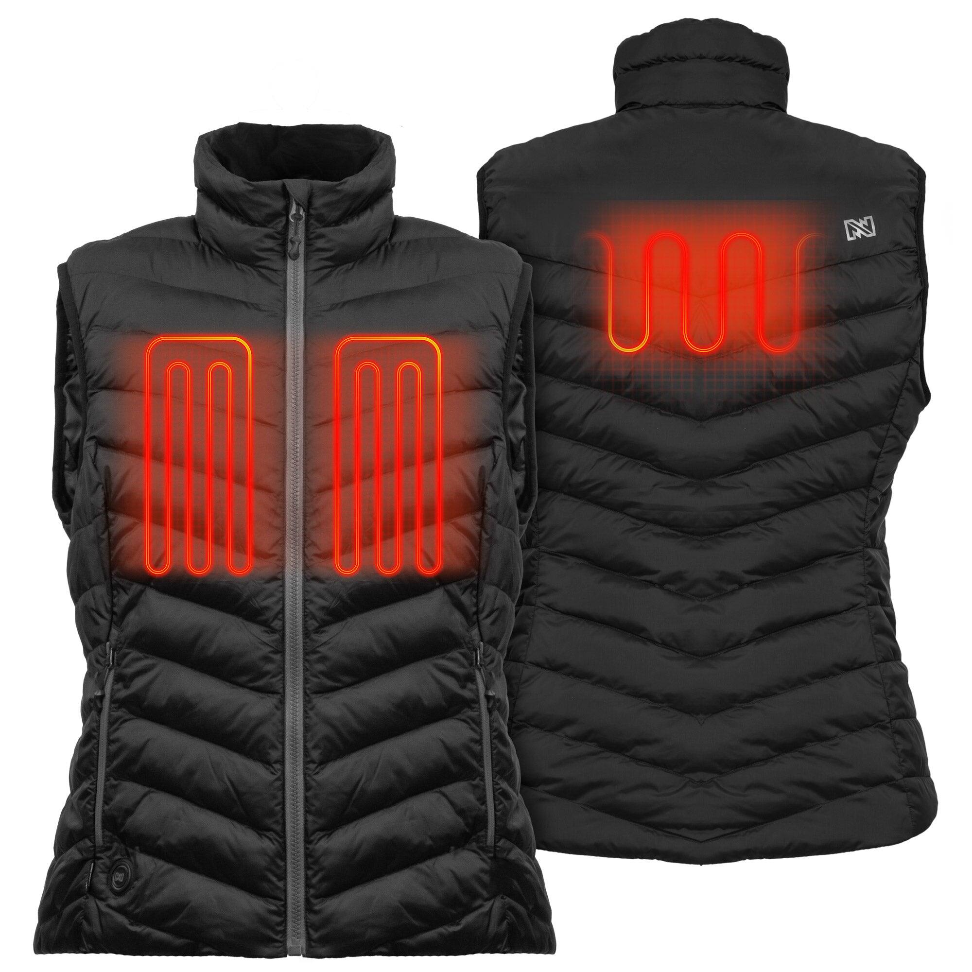 Alt View 1. Mobile Warming - Women's Backcountry Xtera Heated Vest - Black.