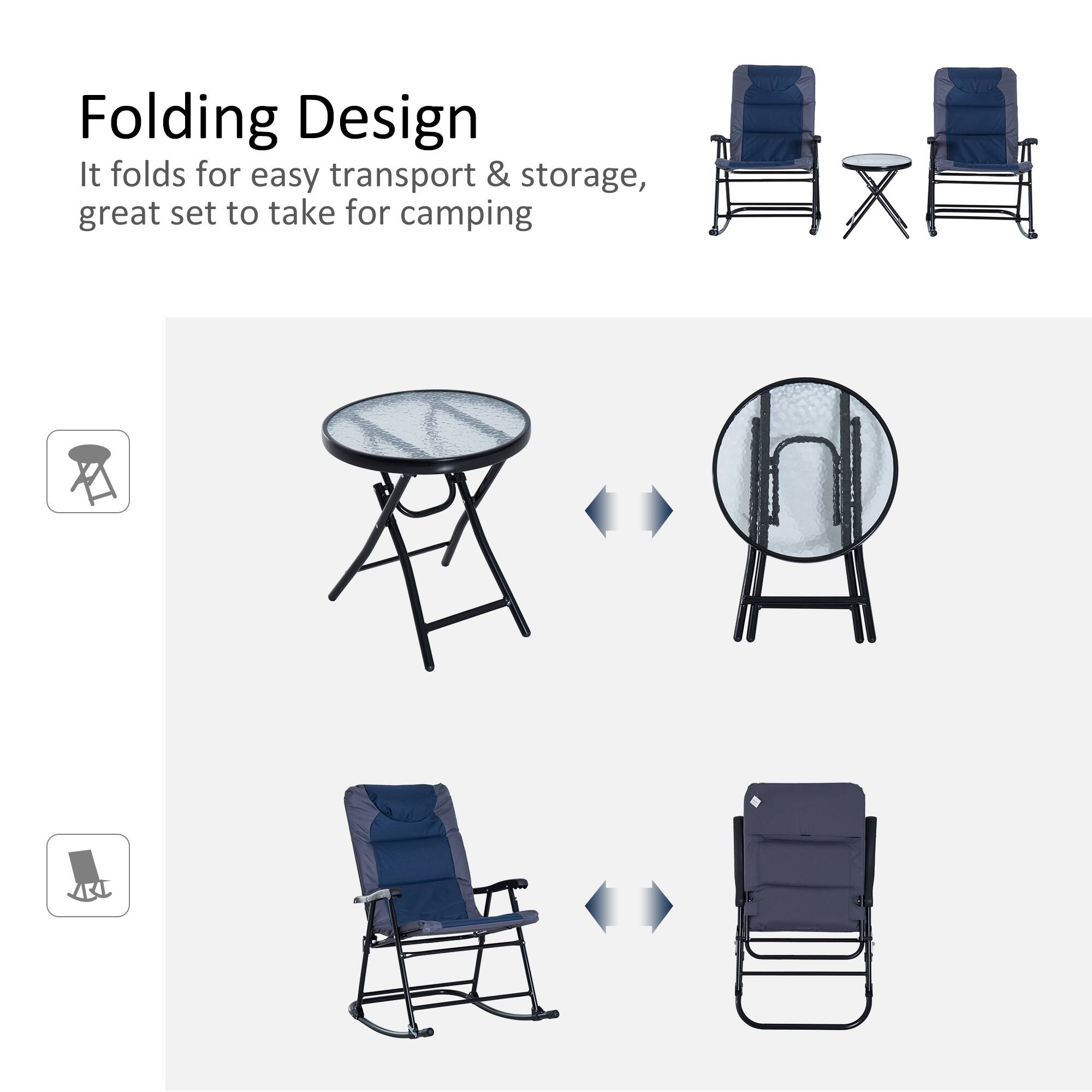 Folding Design
It folds for easy transport & storage, great set to take for camping