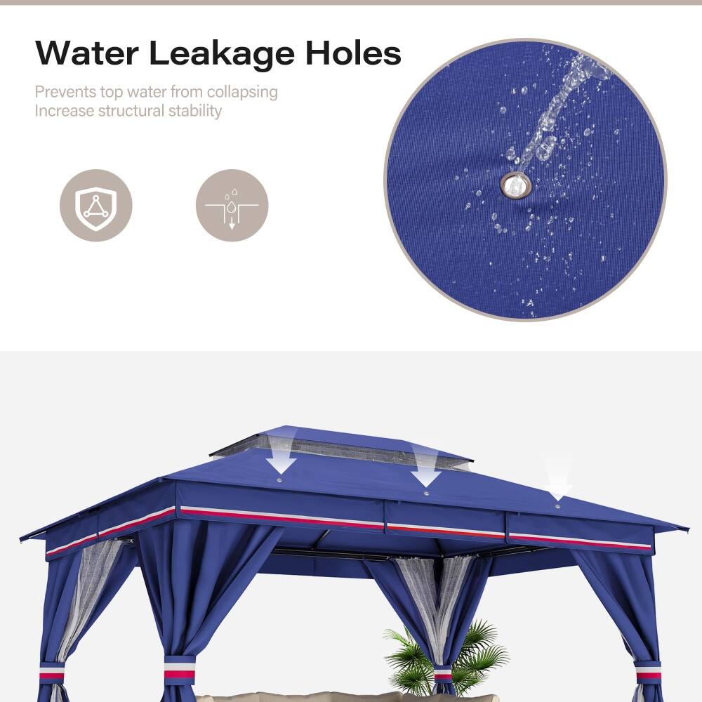 Water Leakage Holes  
Prevents top water from collapsing  
Increase structural stability