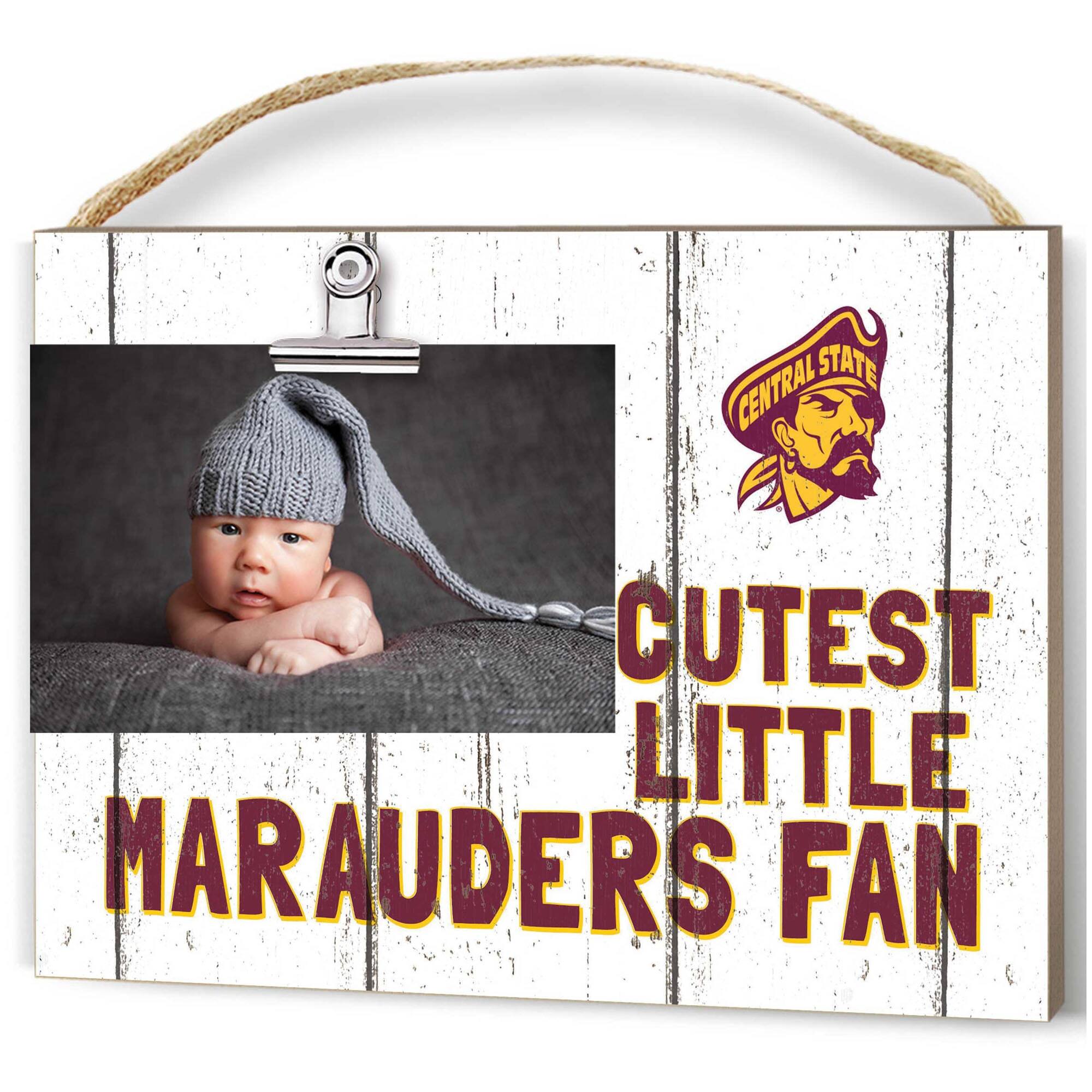 Jardine - Central State Marauders 8'' x 10'' Cutest Little Weathered Logo Clip Photo Frame - White