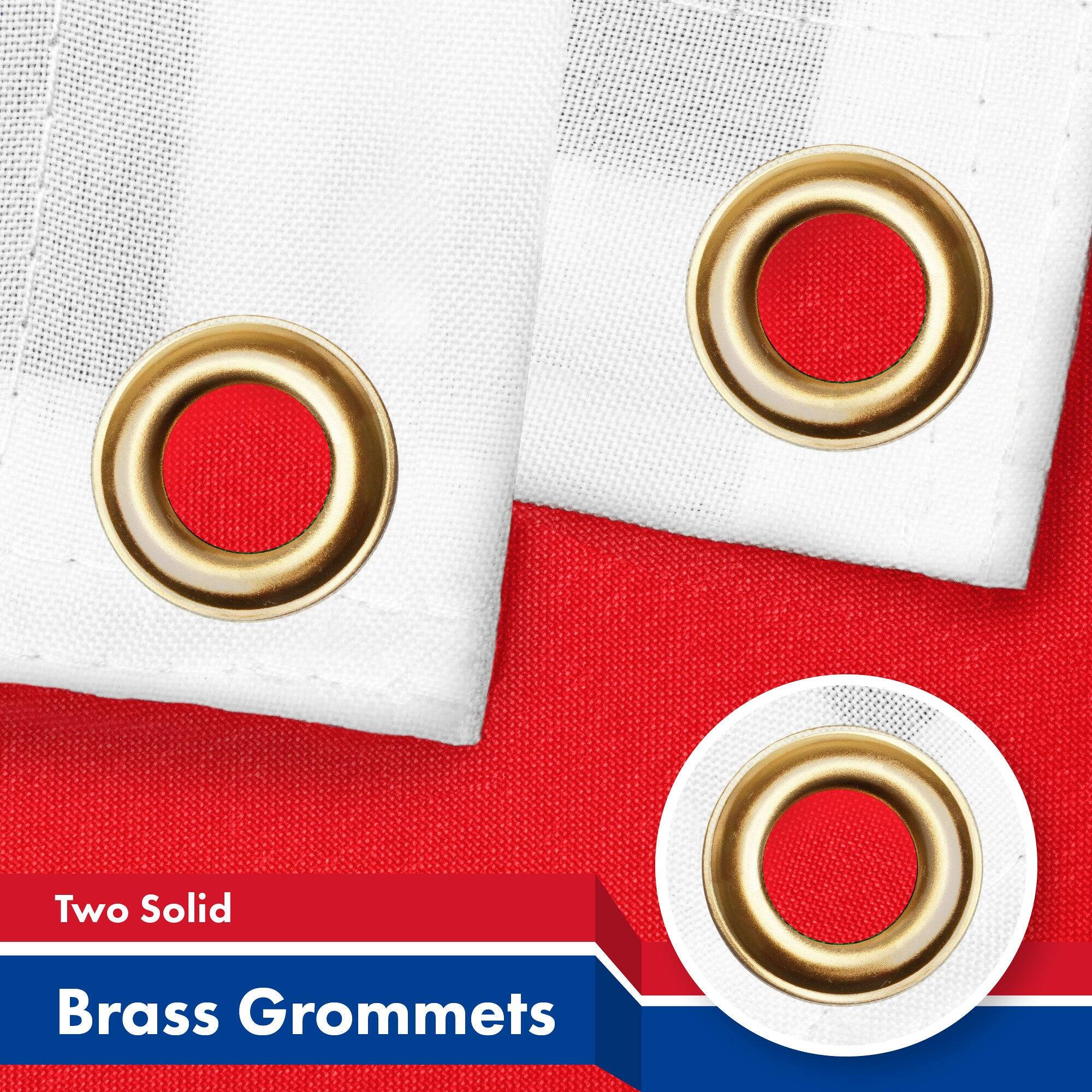 Two Solid Brass Grommets