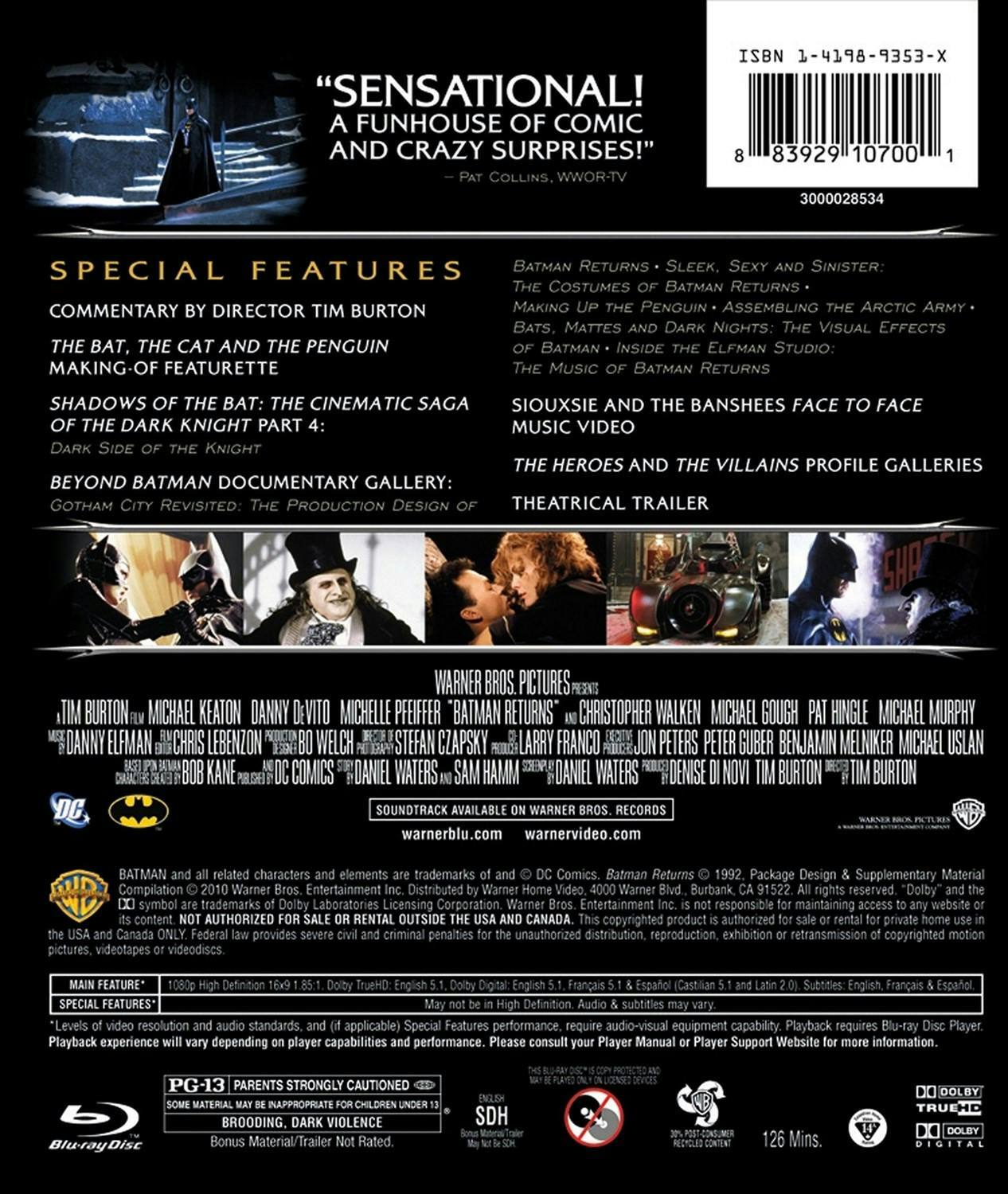 Back. Batman Returns [Blu-ray].