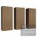 Separate modules distribute the cabinets in your space as you prefer