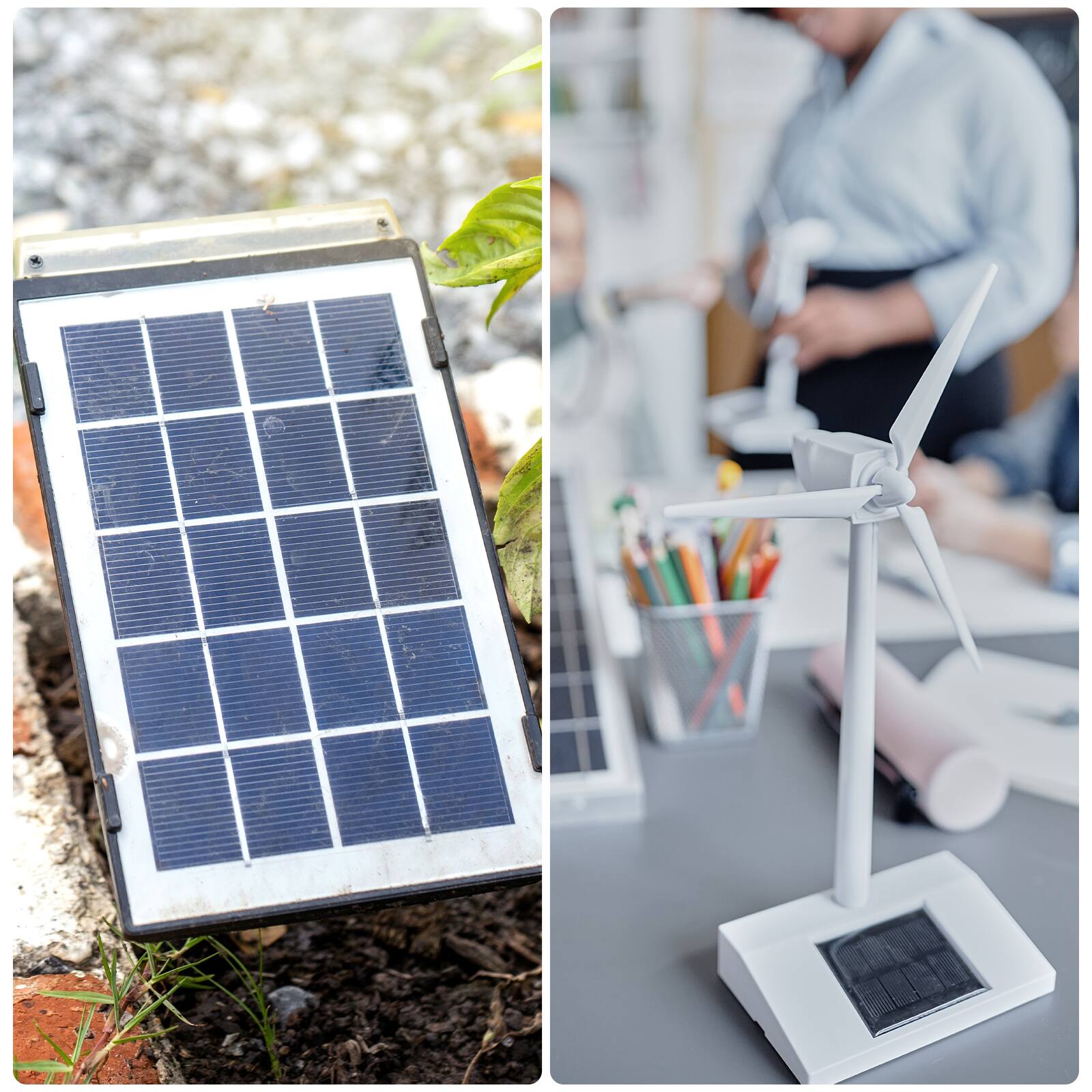 Alt View 5. Unique Bargains - 1pc 6V 3.3W 550mA Mini Solar Panels, Small Solar PV Cells for DIY Electric Toy Materials Kits - Black.