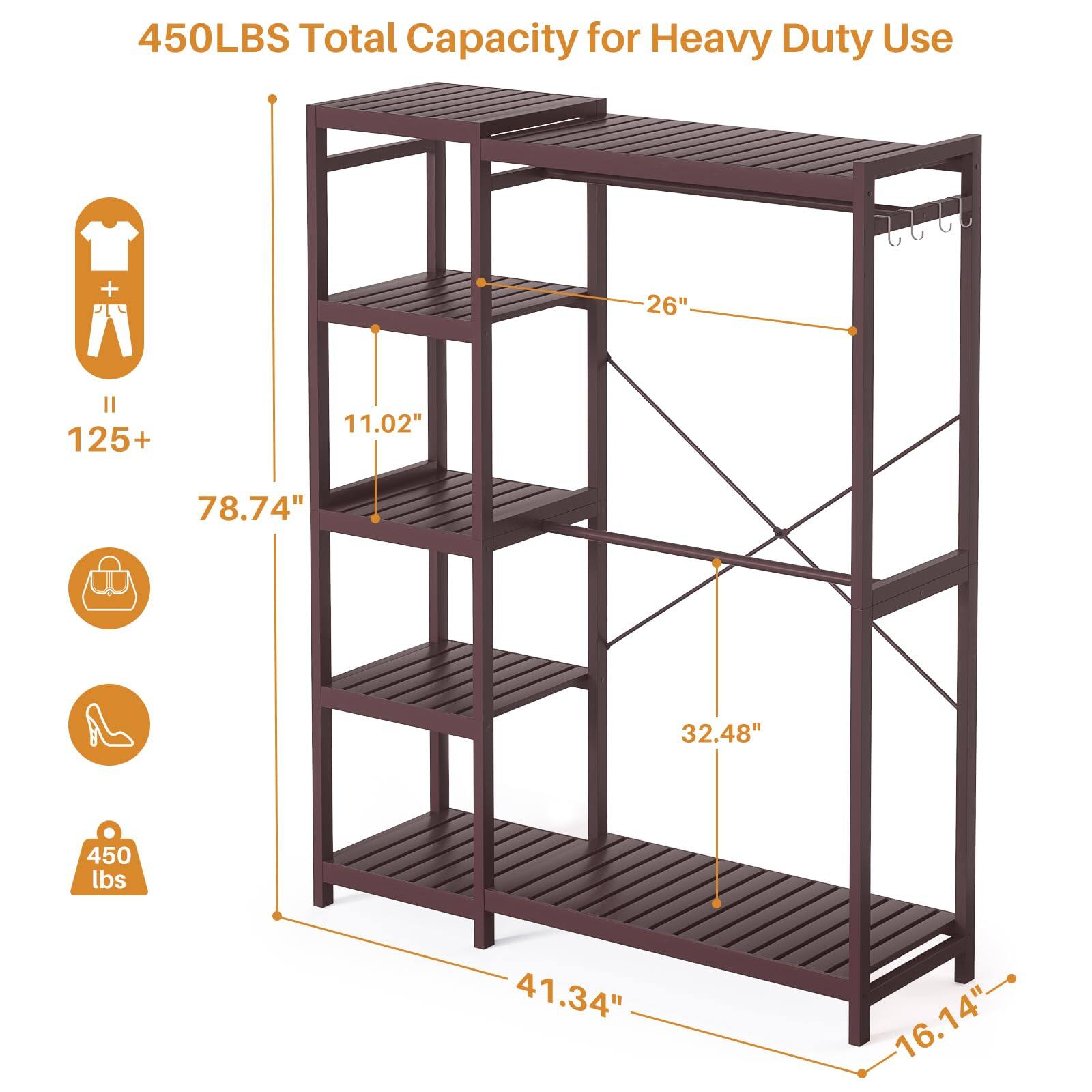 450LBS Total Capacity for Heavy Duty Use  
+ 26"  
125+  
11.02"  
78.74"  
32.48"  
450 lbs  
41.34"  
16.14"