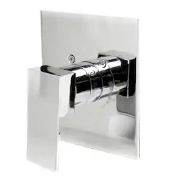 Alfi - Polished Chrome Modern Square Pressure Balanced Shower Mixer - Silver