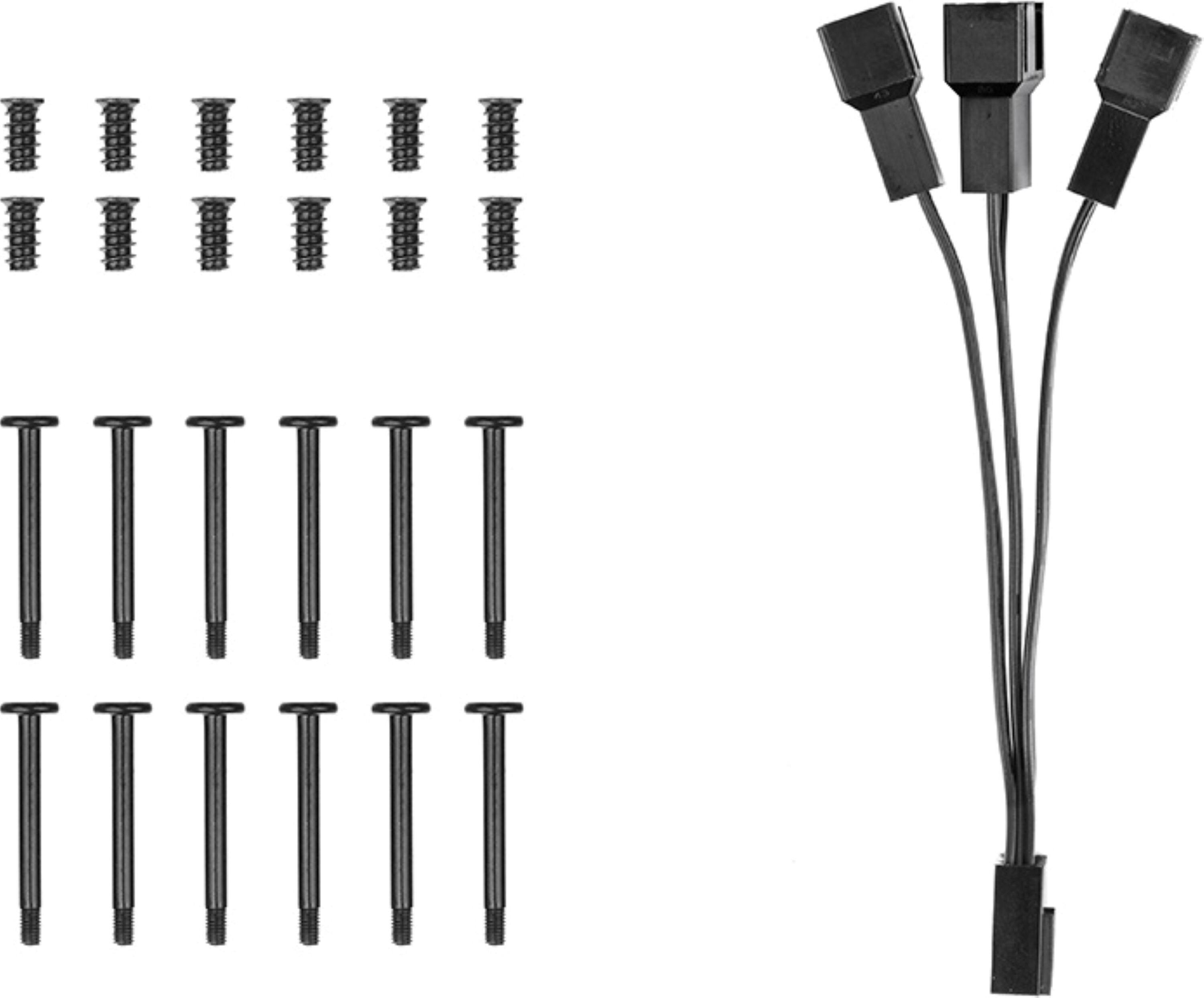 Alt View 4. Thermaltake - LE120 ARGB Sync 120mm PWM Computer Case Cooling Fan (3-Pack) - Black.