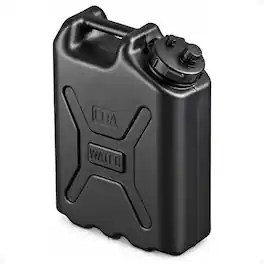 Scepter - 5 Gallon 20 Liter Heavy Duty Military Style HDPE Water Container - Black