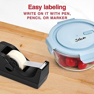 Easy labeling  
WRITE ON IT WITH PEN, PENCIL OR MARKER  
John