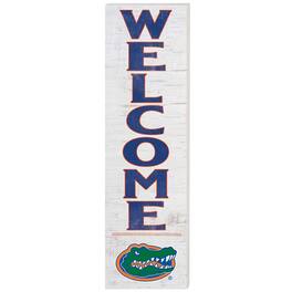 Jardine - Florida Gators 10'' x 35'' Indoor/Outdoor Welcome Sign - White