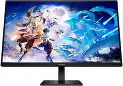 HP OMEN - 27" IPS LED QHD 240Hz FreeSync and G-SYNC Compatible Gaming Monitor with HDR (DisplayPort, HDMI, USB) - Black - Front_Zoom