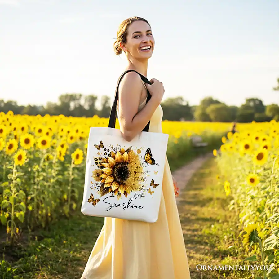 OrnamentallyYou Sunflower Inspirational Quote Tote Bag When You Can t ornamentallyyou-sunflower-inspirational-quote-tote-bag-when-you-can-t