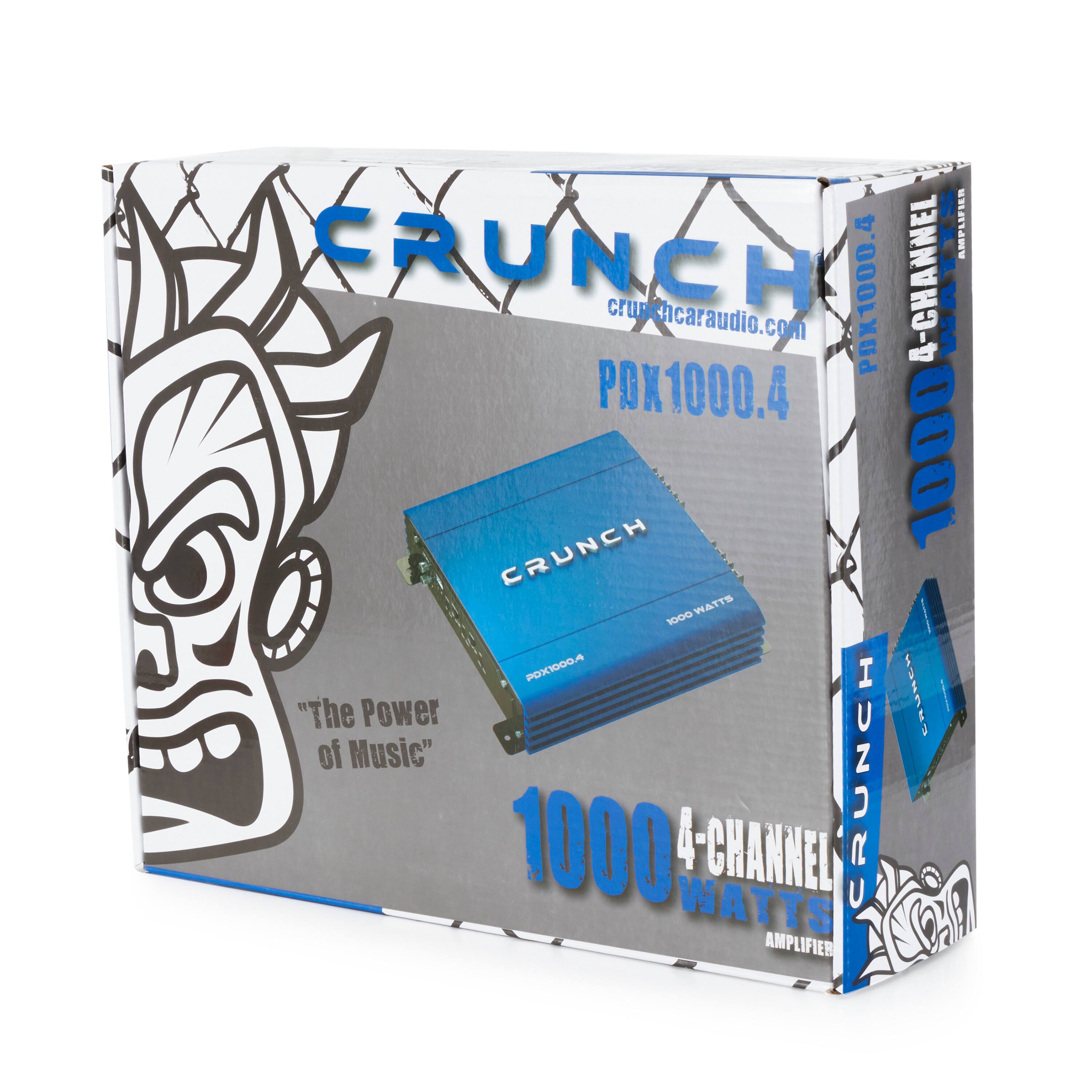 CRUNCH AMPLIFIER  
crunchcaraudio.com  
POX1000.4  
4-CHANNEL  
1000 WATTS  
"The Power of Music"