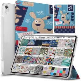 DuraSafe Cases - iPad Air 5th Gen 10.9 inch 2022 Trifold PC Smart Case A2588 A2589 A2591 MM9E3 MM9D3 MME23 MM9C3 MM9F3 MM6U3 MM773 MM6T3 - Puppy Friend