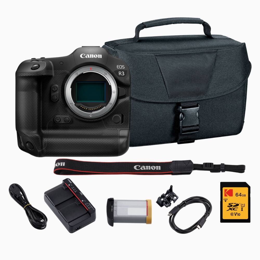 Canon EOS R3  
on  
Canon  
64GB LOCK SD U XC I @V10