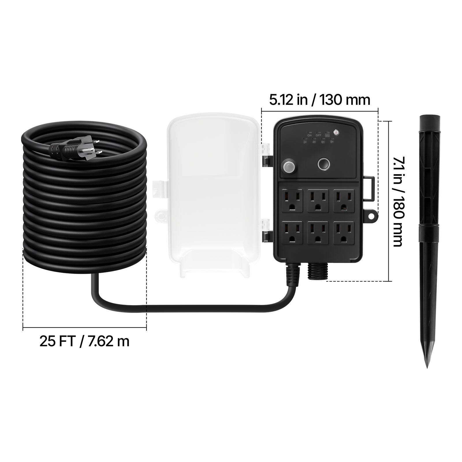 5.12 in / 130 mm

I-
0%
OFF

7.1 in / 180 mm

25 FT / 7.62 m