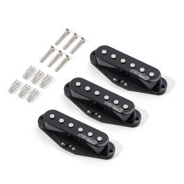 Dazzling Pops - Wilkinson Guitar Parts Alnico 5 Single Coil Pickup For Telecaster Neck&bridge Pickups Set Replaceable Tl - WOVAS Black